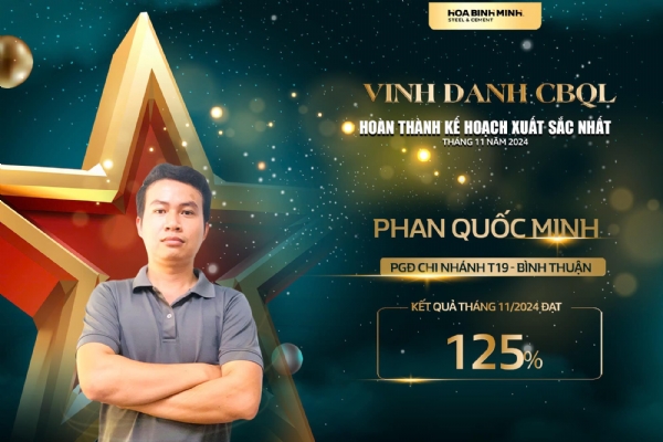 VINH DANH THÁNG 11/2024